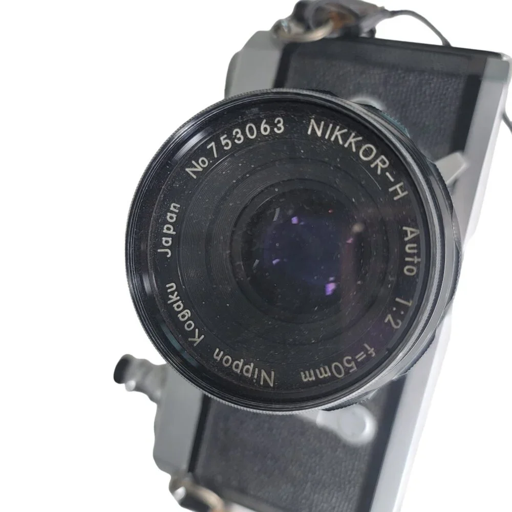 Vintage Nikkormat FTN 35mm SLR Film Camera With NIKKOR-H Auto 1:2 f=50mm Lens